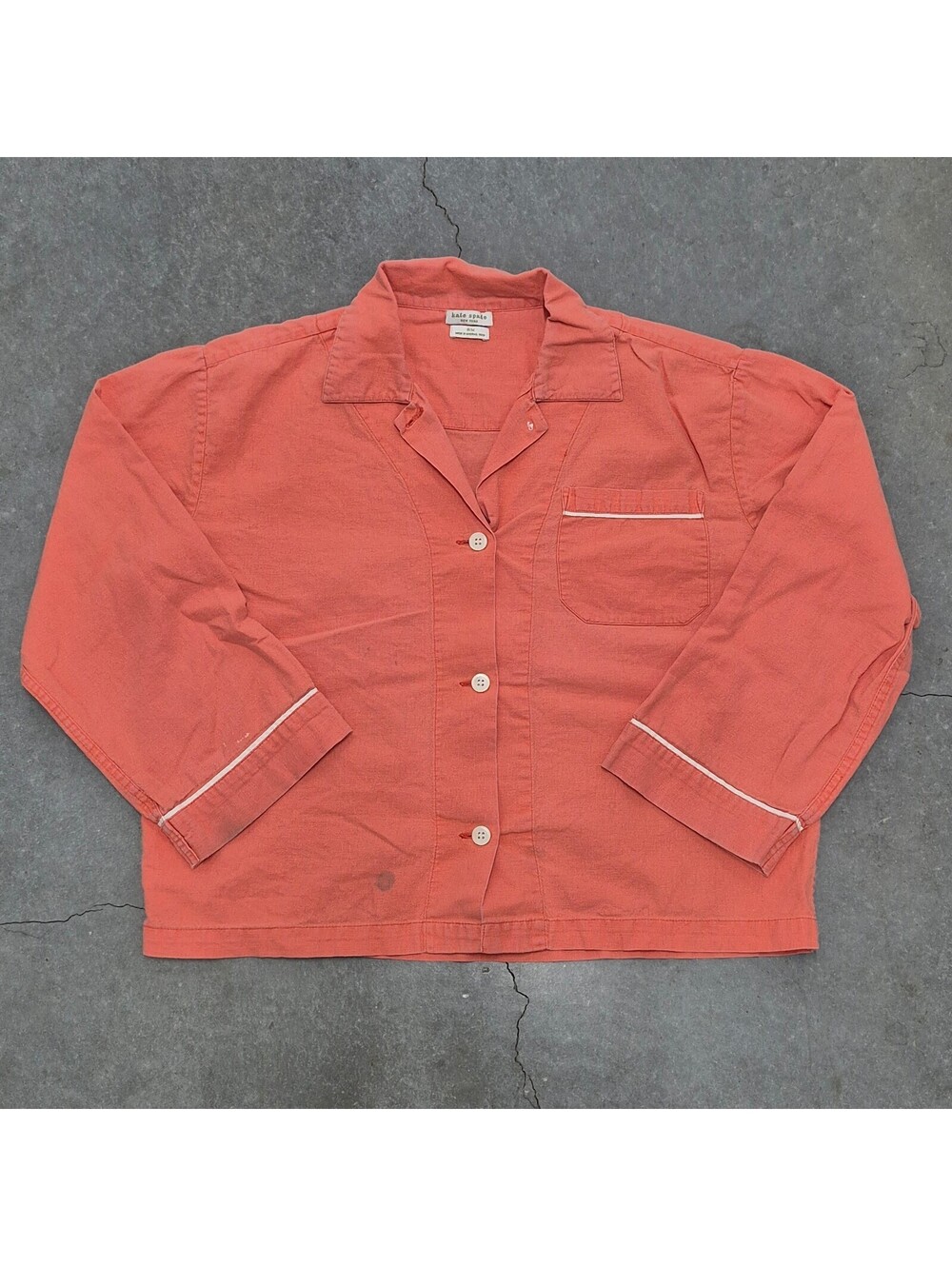 Vintage Kate Spade Coral Pajama Sleep Shirt